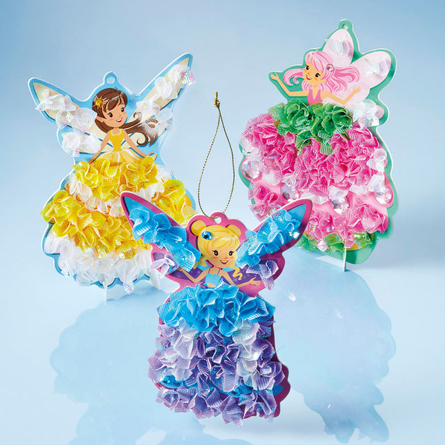 Fashion Fairies Craft Set Figurki wróżek w fantazyjnych sukniach balowych