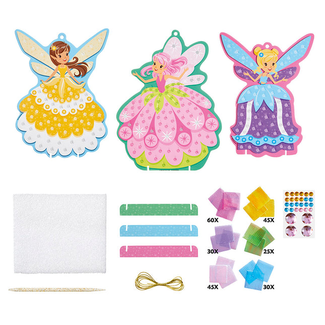 Fashion Fairies Craft Set Figurki wróżek w fantazyjnych sukniach balowych