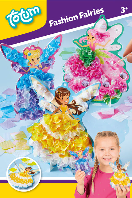 Fashion Fairies Craft Set Figurki wróżek w fantazyjnych sukniach balowych