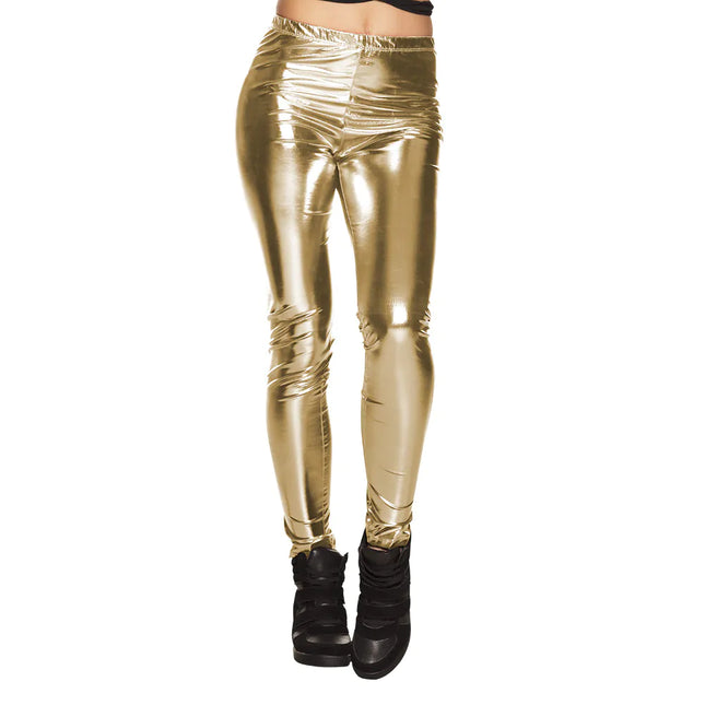 Legginsy Metallic Gold