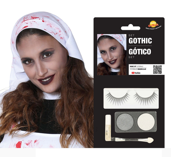 Zestaw do makijażu Goth Silver White 4 szt.