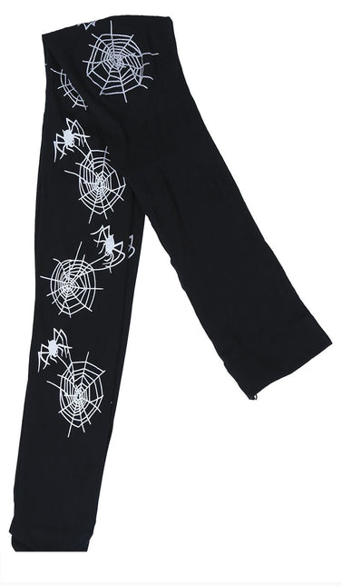 Dziecięce legginsy Spider's Web na Halloween