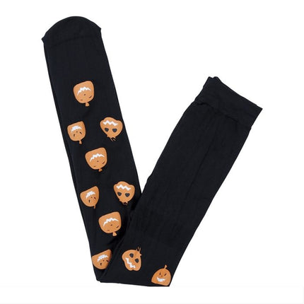 Dziecięce legginsy dyniowe na Halloween