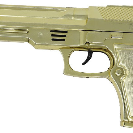 Złoty sztuczny pistolet 22 cm