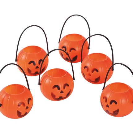 Halloweenowe tacki na dynie 7cm 6szt