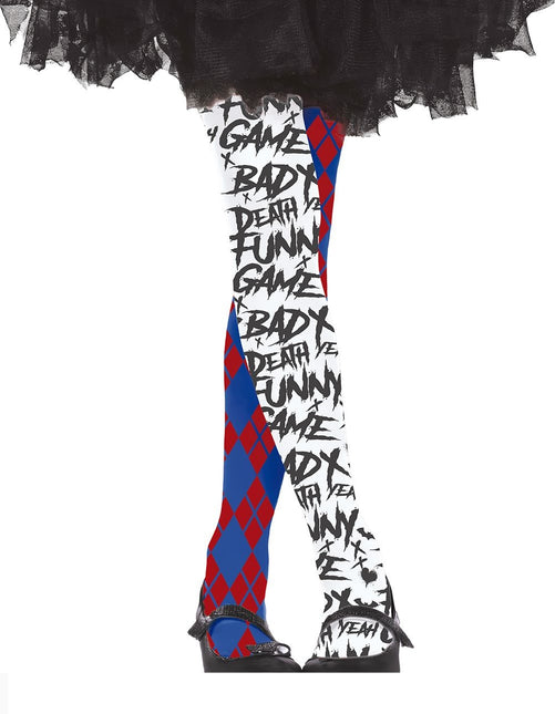 Dziecięce legginsy Harley Quin na Halloween