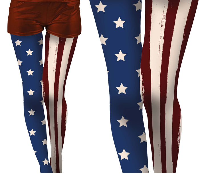 Halloweenowe legginsy Klaun USA