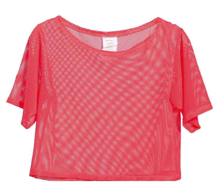 Fishnet T/shirt Neon Pink Short L