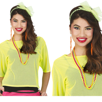 Fishnet T/shirt Neon Yellow Short L