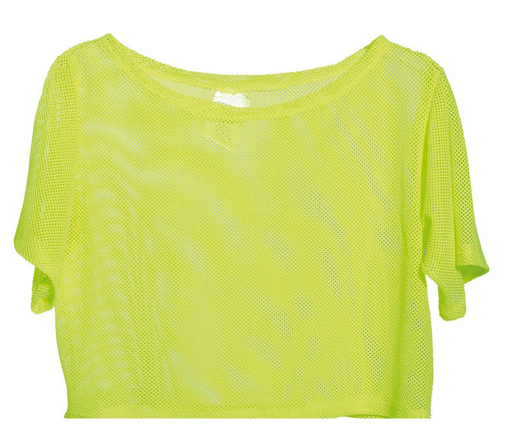 Fishnet T/shirt Neon Yellow Short L