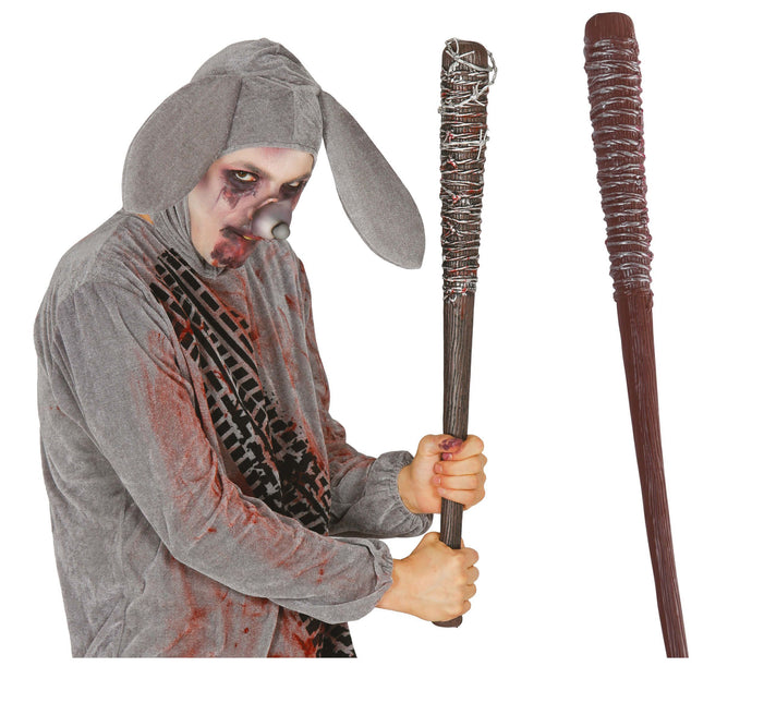 Halloweenowy kij baseballowy z kolcami 73 cm