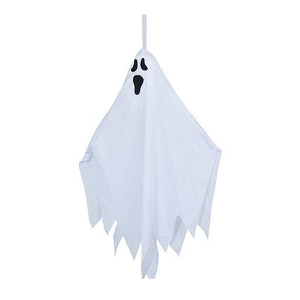 Dekoracja wisząca na Halloween Duch ze światłem 70 cm