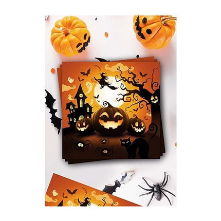 Serwetki na Halloween Dynia 33cm 12szt