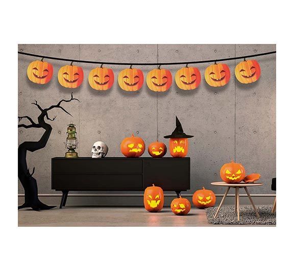 Halloweenowa girlanda dyniowa 3m