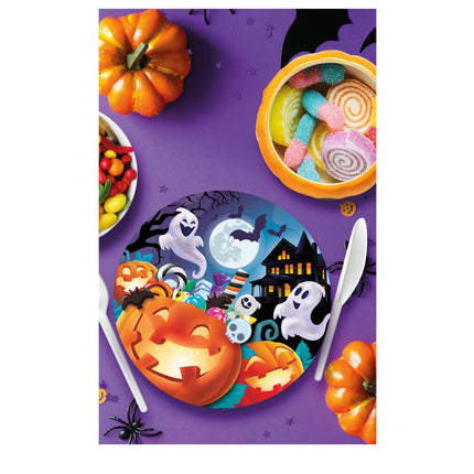 Talerze na Halloween Dynie 23 cm