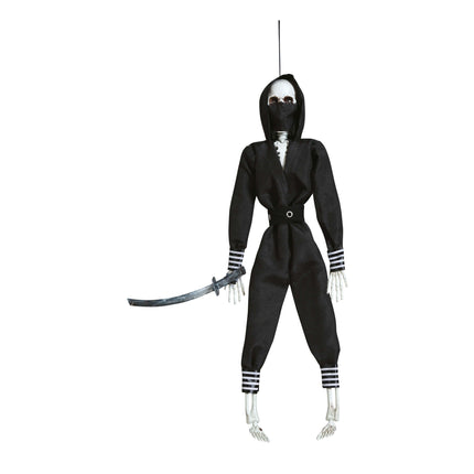 Lalka Halloween Ninja Szkielet 45 cm