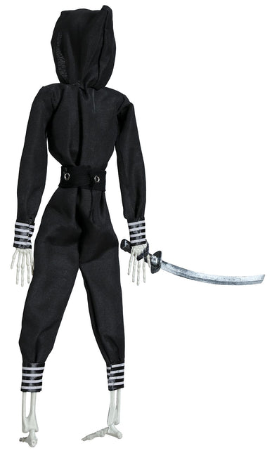 Lalka Halloween Ninja Szkielet 45 cm