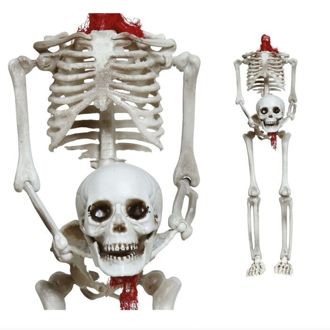 Dekoracja wisząca na Halloween Szkielet bez głowy 37 cm