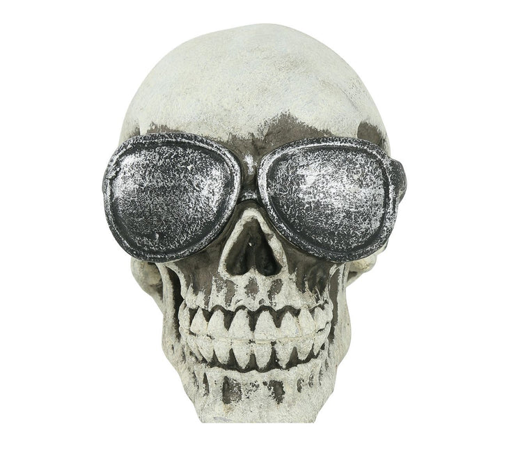 Halloweenowe okulary z czaszką 11 cm