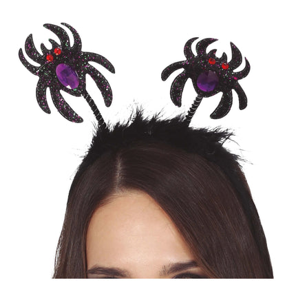 Halloweenowa Tiara Glitter Spider