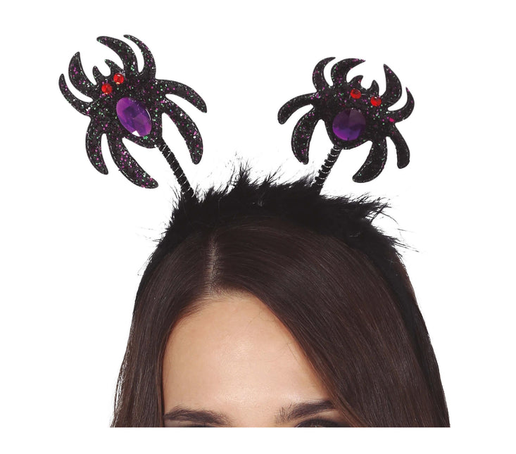 Halloweenowa Tiara Glitter Spider