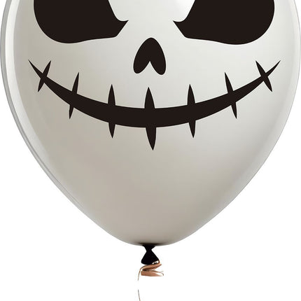 Balony na Halloween Biały Duch 30cm 10szt