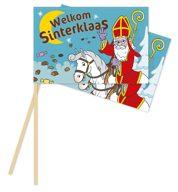 Falujące flagi Sinterklaas 10szt