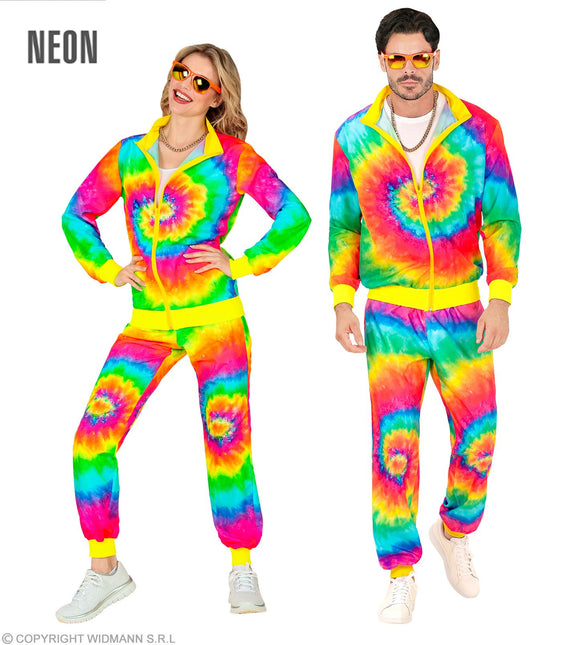 Kostium dresowy Hippie Neon Tie Dye