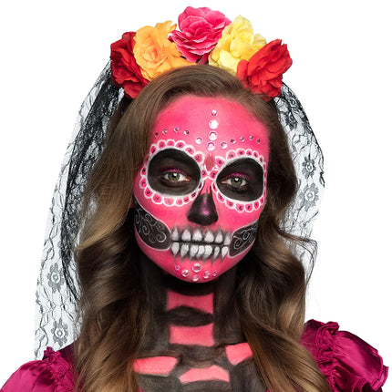 Zestaw do makijażu na Halloween Diamond Catrina 5 sztuk