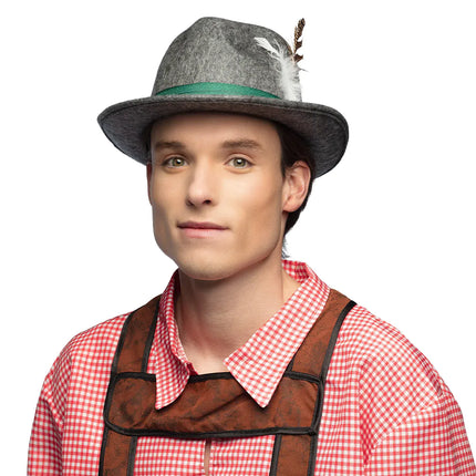 Oktoberfest Hat Tyrolean Grey