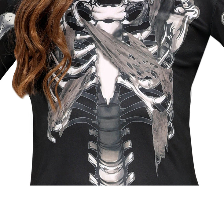 Dziewczęca bluza z kapturem Skeleton Halloween Costume