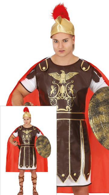 Brązowy męski kostium gladiatora