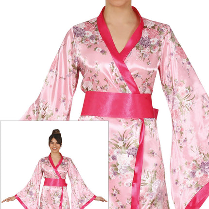 Kimono damskie różowe