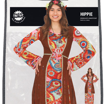 Długa sukienka hippie