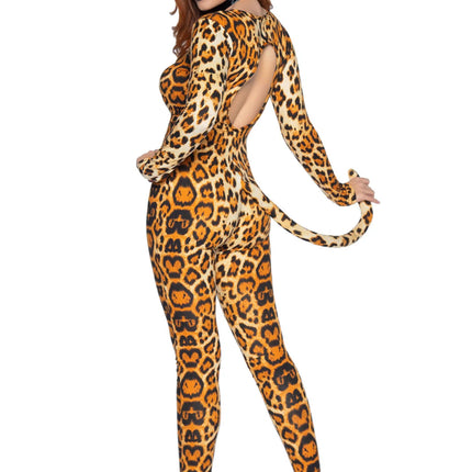 Cougar Catsuit pomarańczowy damski Leg Avenue