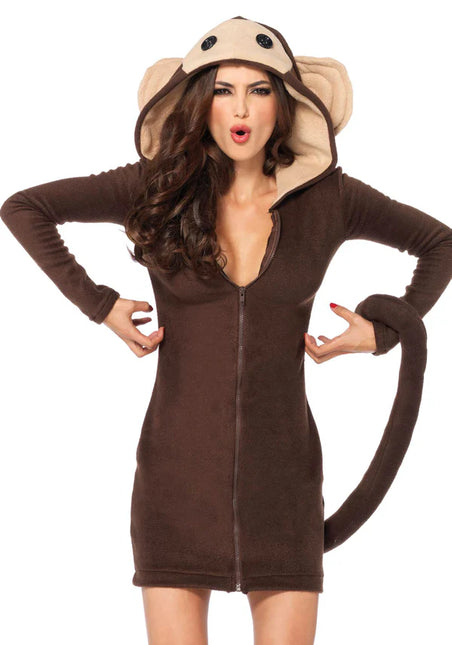 Monkey Dress Brown damska Leg Avenue