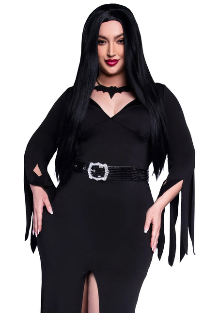 Morticia Dress Black Ladies Immortal Beauty Leg Avenue