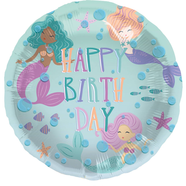 Balon foliowy - Mermaid Magic - 45 cm