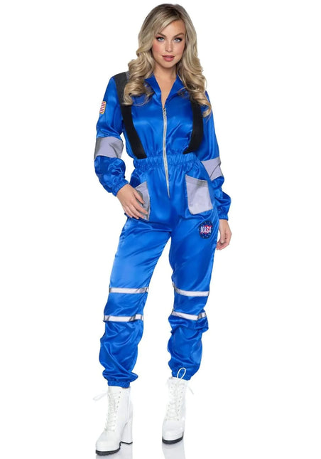 Astronaut Jumpsuit Blue Ladies Leg Avenue