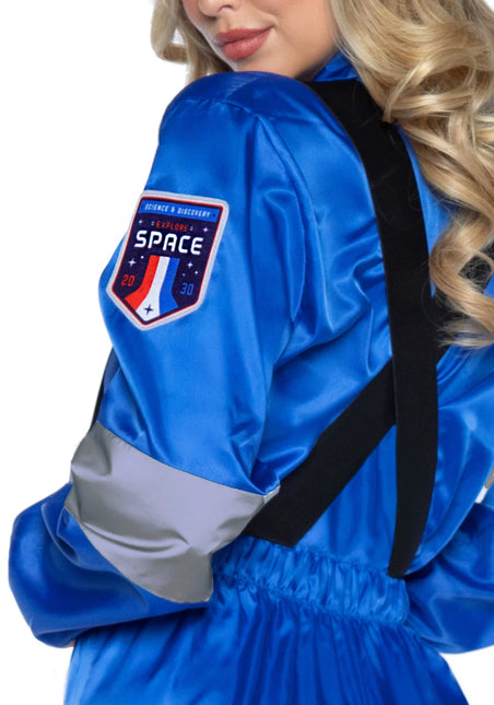 Astronaut Jumpsuit Blue Ladies Leg Avenue