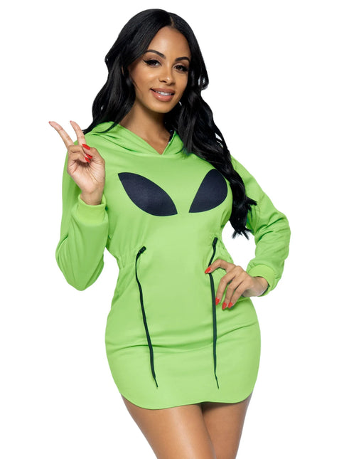 Alien Dress Green Ladies Leg Avenue