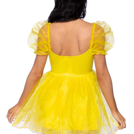 Princesses Dress Yellow Ladies Leg Avenue