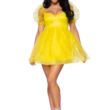 Princesses Dress Yellow Ladies Leg Avenue