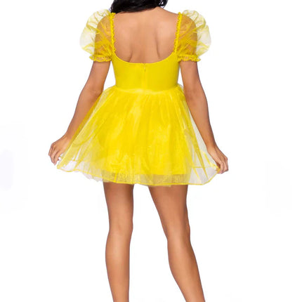 Princesses Dress Yellow Ladies Leg Avenue