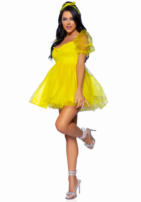 Princesses Dress Yellow Ladies Leg Avenue