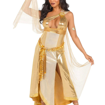 Greek Goddess Dress Gold Ladies Leg Avenue