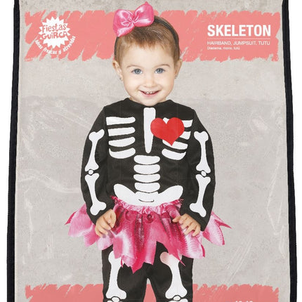 Kostium szkieletu na Halloween Tutu dla dziecka