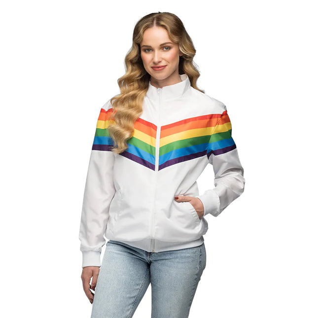 Kurtka treningowa Vintage Rainbow Babe