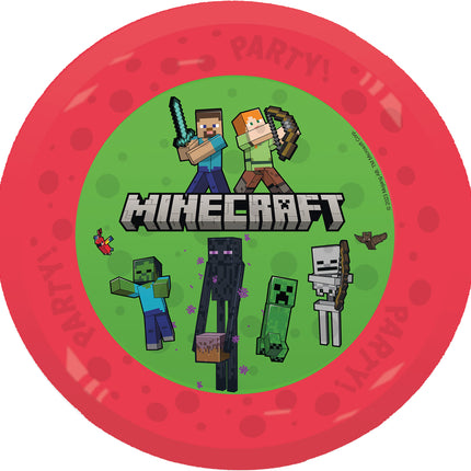 Talerze Minecraft wielokrotnego użytku 21cm 4szt.