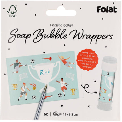 Naklejki Bubble Blower - Fantastyczny futbol - 6 sztuk